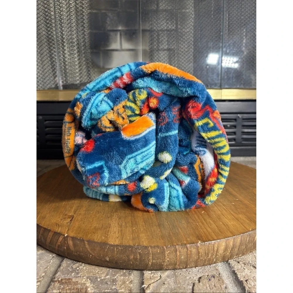 The Big One Movie Night Oversized Plush Throw Blanket 5x6' Pop Art GIFT NEW